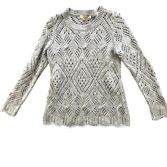 LOFT Sweaters - Loft Gray Knit Sweater, Womens Size Small, 10% Wool